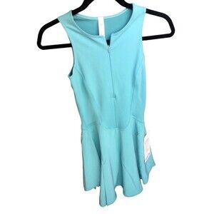 Lululemon Women's Everlux Short Lined Tennis Tank Dress Size 2 Color Teal Blue